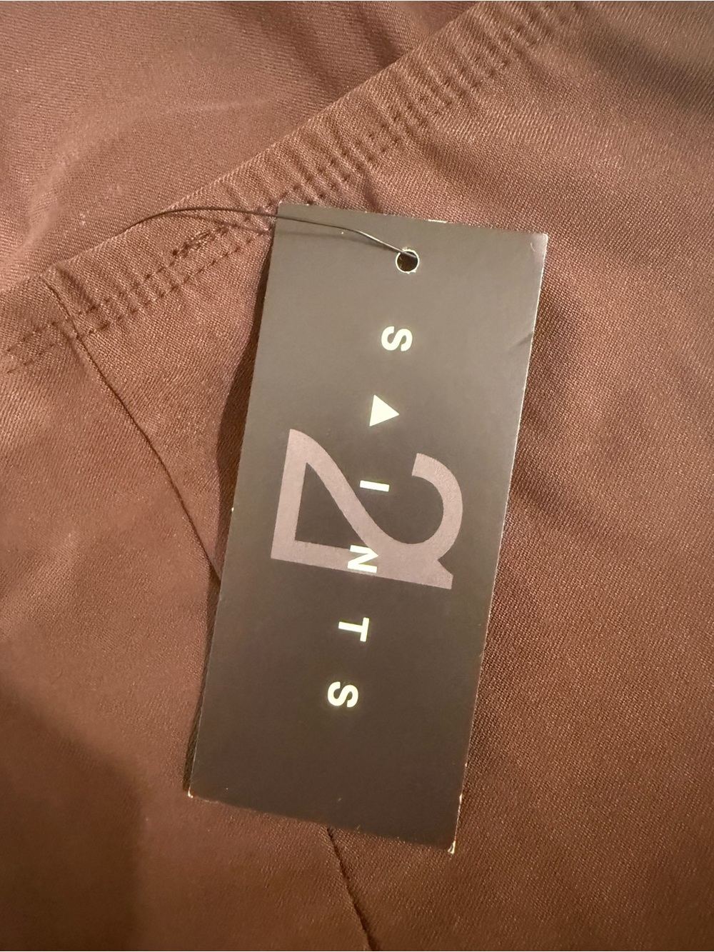 Brown One-Shoulder Ruched Tank Top - Picture 4 of 4
